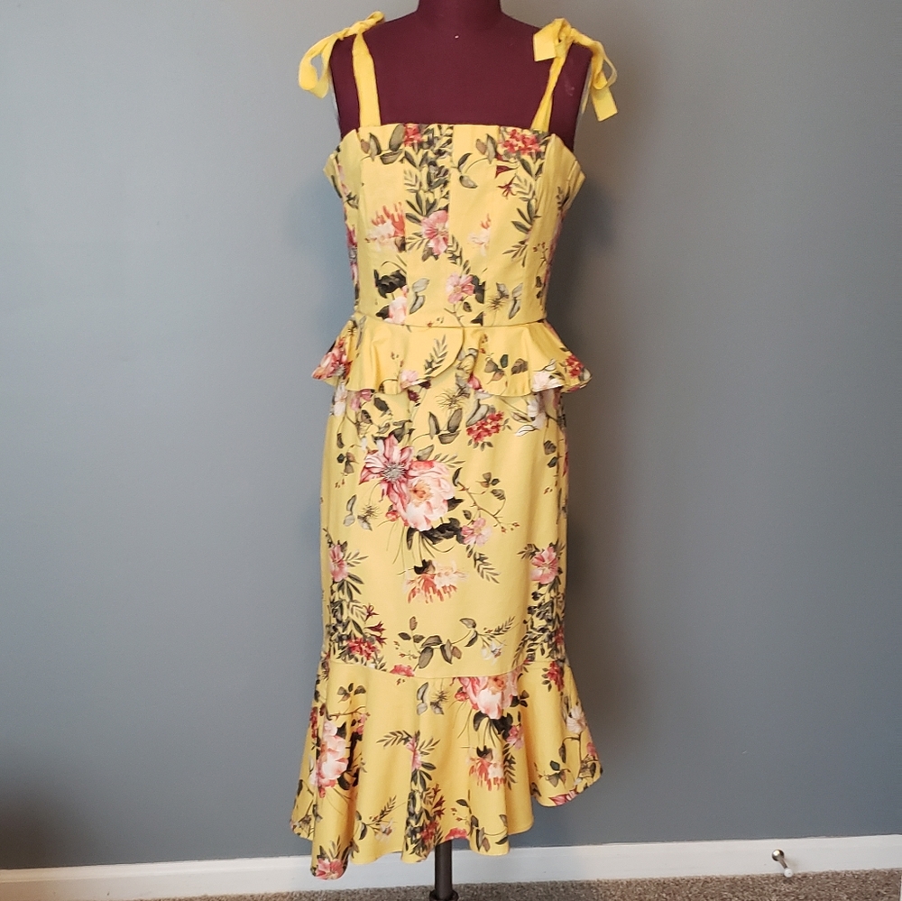 Antonio Melani floral print midi dress